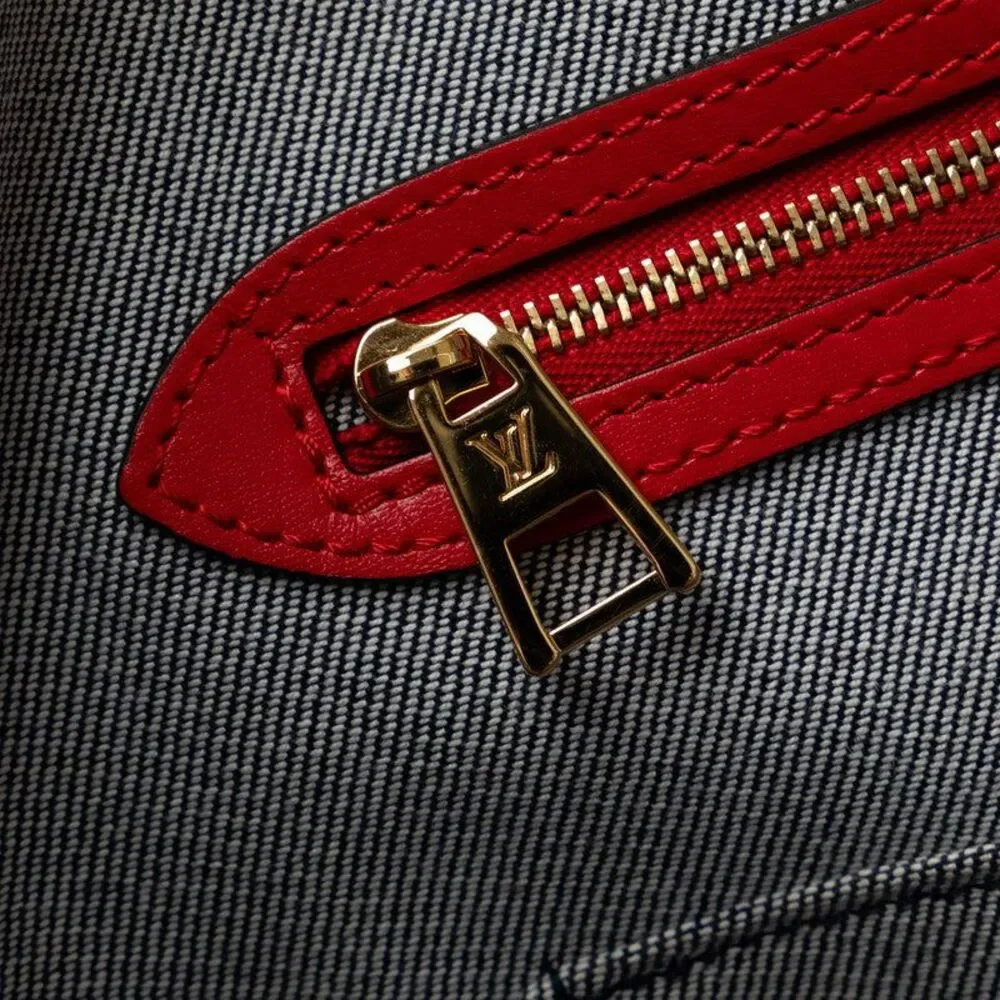 Louis Vuitton Denim Leather OnTheGo GM Tote Bag